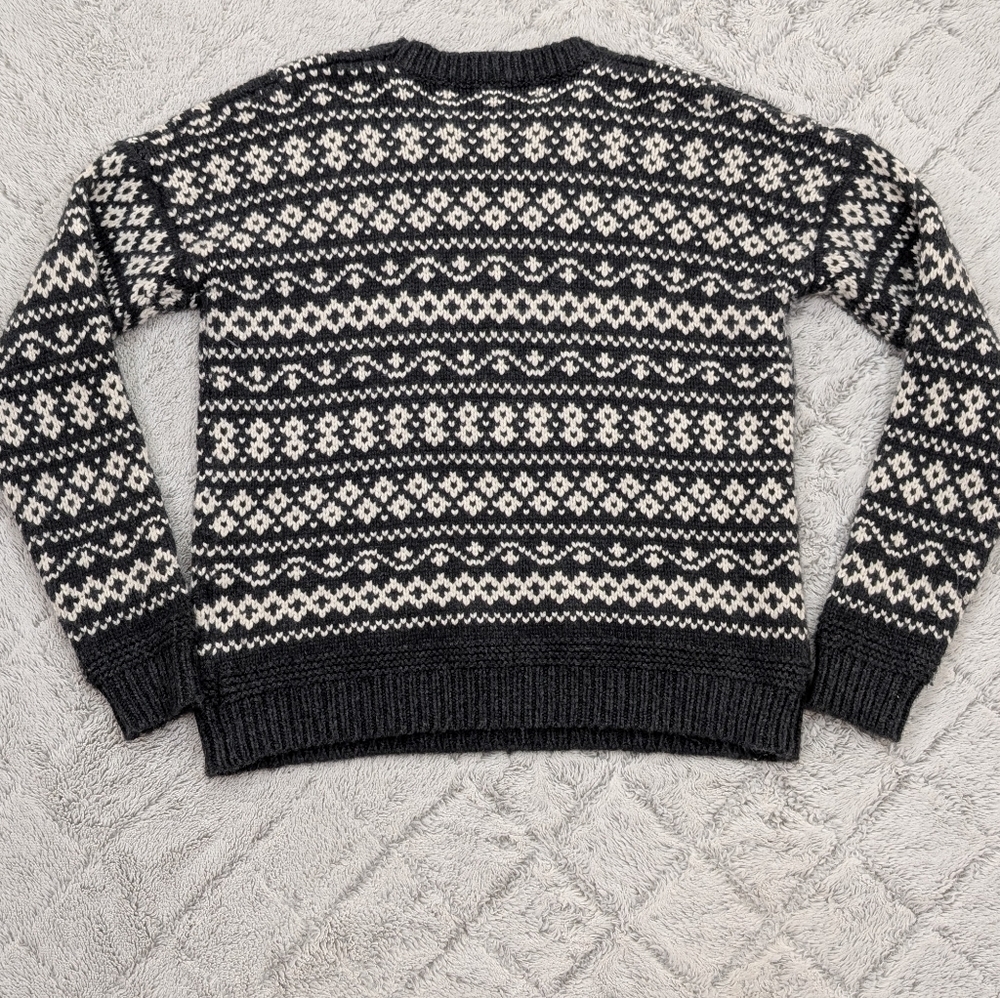 Marine Layer Charcoal and White Patterned Sweater - Picture 8 of 8